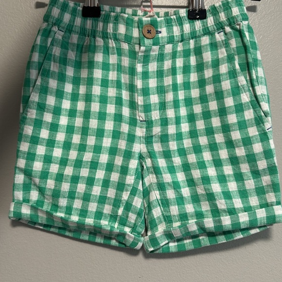 Boden Checkered Green and White Shorts - Picture 2 of 4
